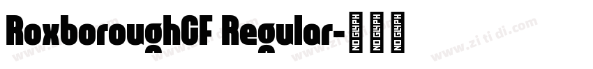 RoxboroughCF Regular字体转换